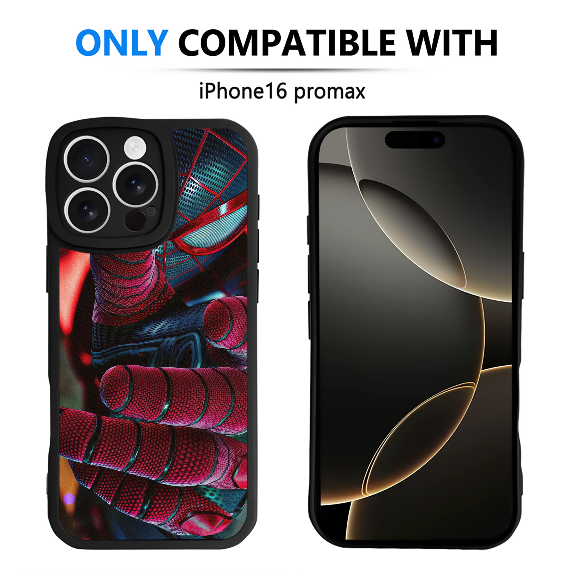Spider Man スパイダーマン 【iPhone 16シリーズ対応】シリコンスマホケース（レザー調） 材質：シリコン